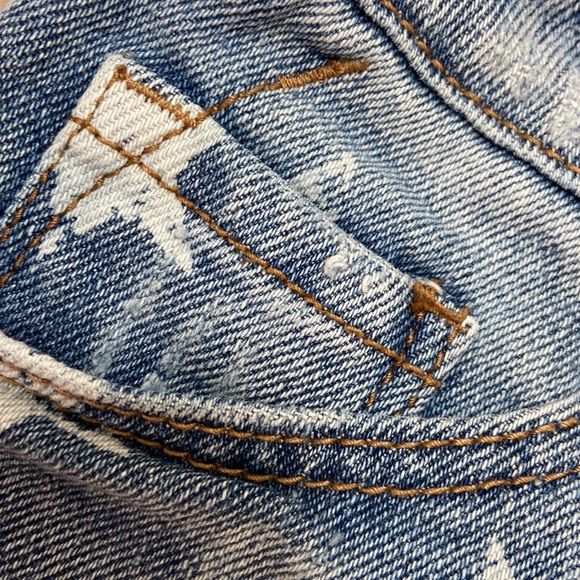 Women’s Mossimo Supply Co. Patriotic High Rise Distressed Jean Shorts. Sz 4/27 - Picture 6 of 11